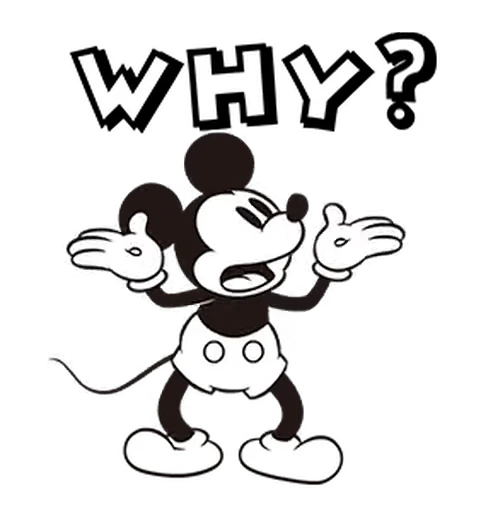 ⭐ Стикер «Mickey Mouse» для Telegram