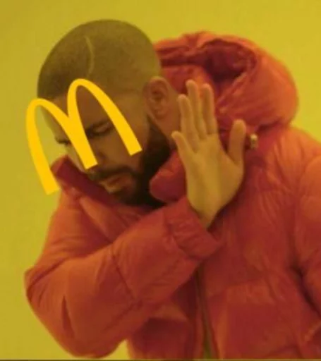 🙅 Стикер «McDonald&;s» для Telegram