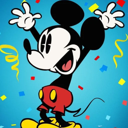 🥳 Стикер «Микки Маус!» для Telegram