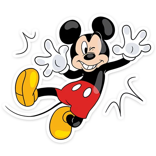 😵 Стикер «Микки Маус» для Telegram