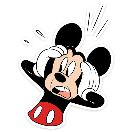 😱 Стикер «Микки Маус» для Telegram