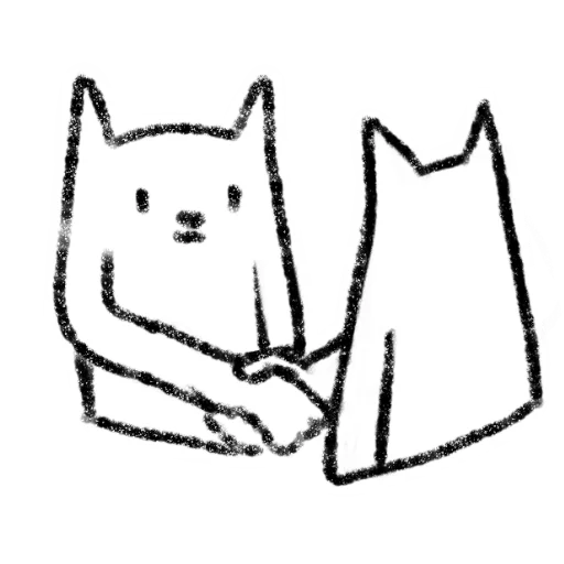 🤝 Стикер «Микрокотик» для Telegram
