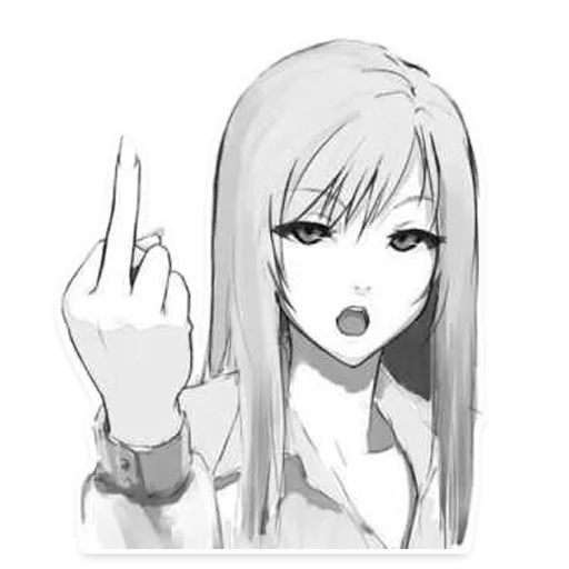 🖕 Стикер «? Иди ты на» для Telegram