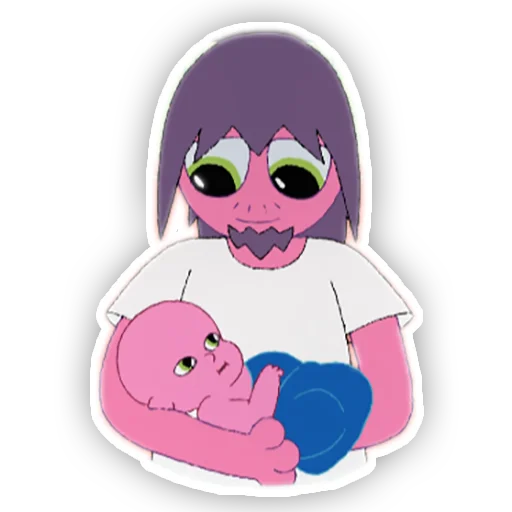 🤱 Стикер «Midnight Gospel» для Telegram