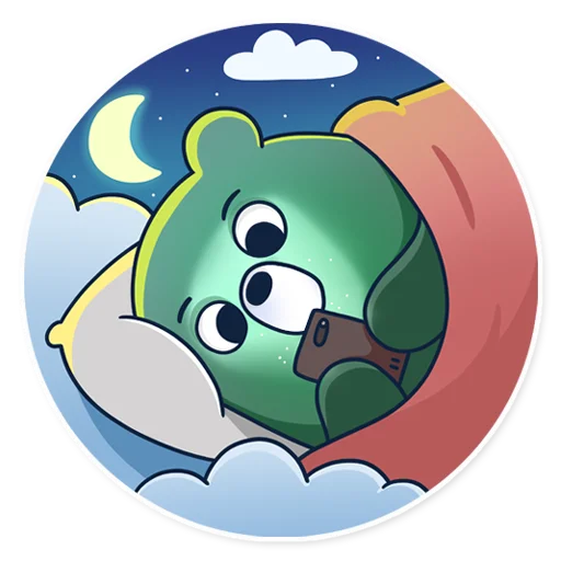 😴 Стикер «Midori» для Telegram