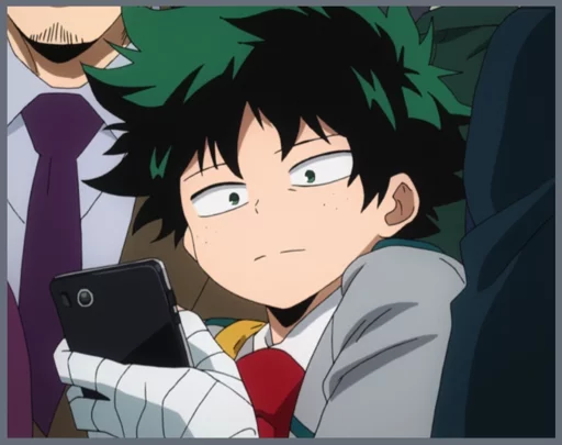 😐 Стикер «Midoriya Izuku» для Telegram