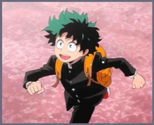 🏃 Стикер «Midoriya Izuku» для Telegram