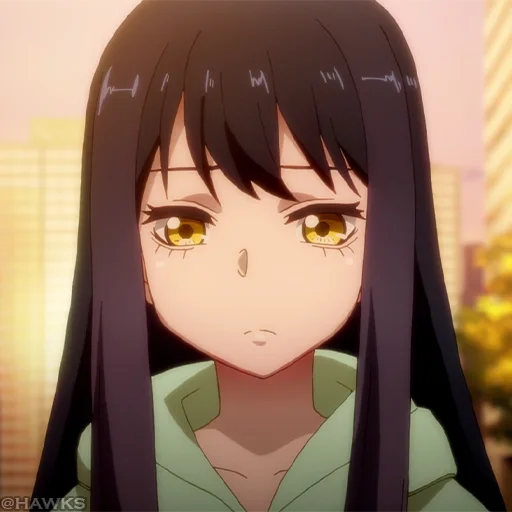 👻 Стикер «? Mieruko-chan» для Telegram