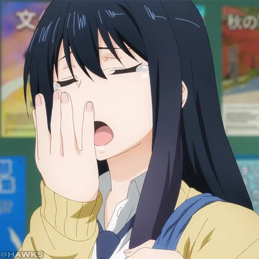 👻 Стикер «? Mieruko-chan» для Telegram