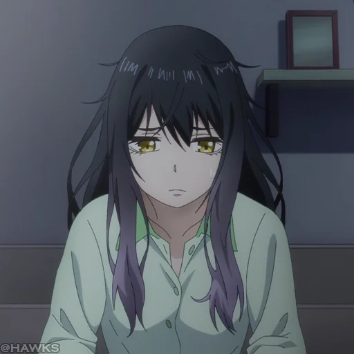 👻 Стикер «? Mieruko-chan» для Telegram