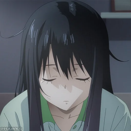 ☠️ Стикер «? Mieruko-chan» для Telegram