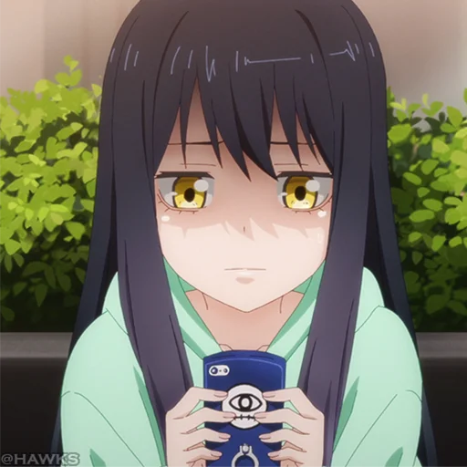 ☠️ Стикер «? Mieruko-chan» для Telegram
