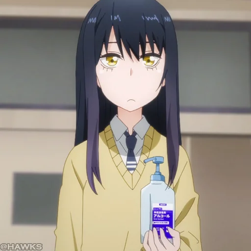 👻 Стикер «? Mieruko-chan» для Telegram