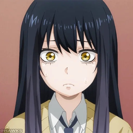 👻 Стикер «? Mieruko-chan» для Telegram