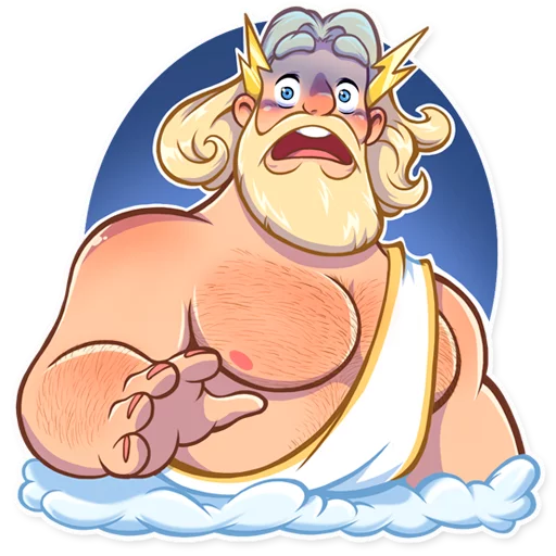 😨 Стикер «Zeus» для Telegram