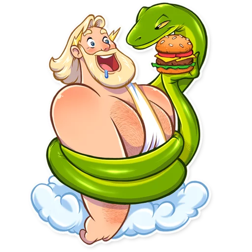 🍔 Стикер «Zeus» для Telegram