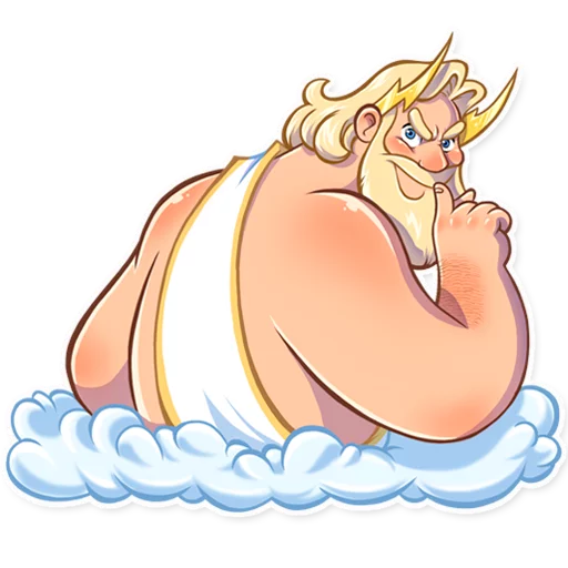 😈 Стикер «Zeus» для Telegram