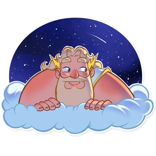 🌚 Стикер «Zeus» для Telegram