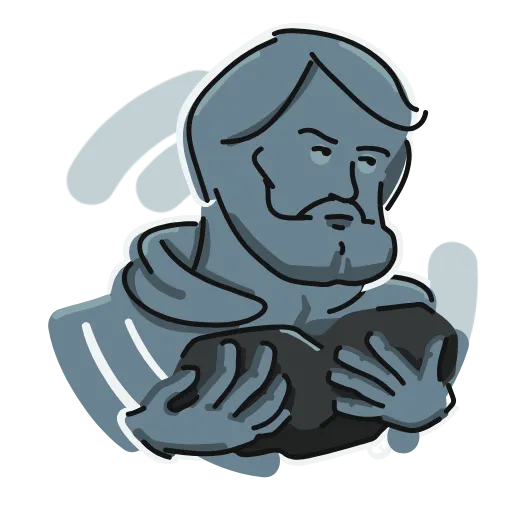 Стикерпак Михайло Волков для Telegram
