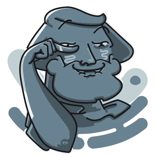 😂 Стикер «Михайло Волков» для Telegram