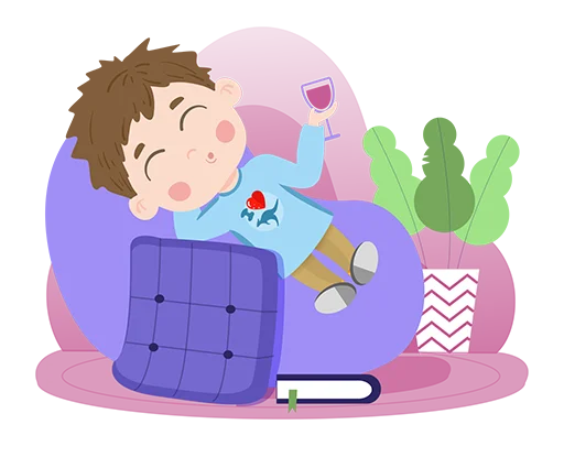 🍷 Стикер «Mike.Around.The.World» для Telegram