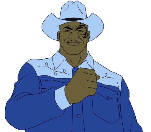😠 Стикер «Mike Tyson Mysteries» для Telegram