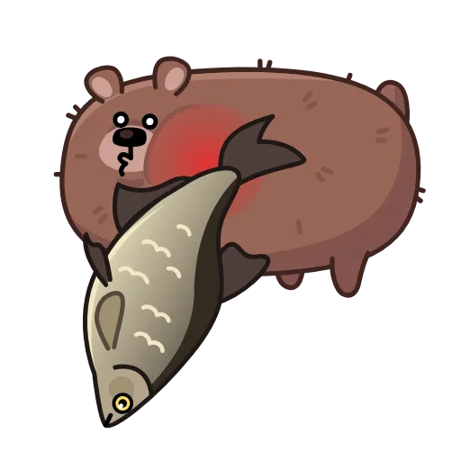 Стикер 8 Мишка Михаил