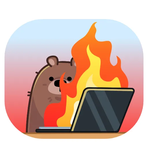 👨‍💻 Стикер «Мишка Михаил» для Telegram