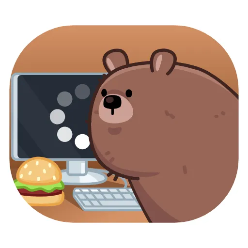 😐 Стикер «Мишка Михаил» для Telegram