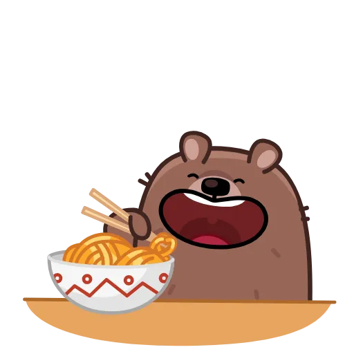 🔥 Стикер «Мишка Михаил» для Telegram