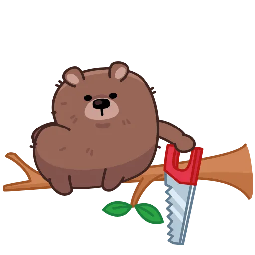 😱 Стикер «Мишка Михаил» для Telegram