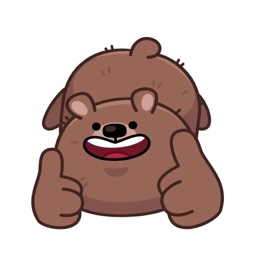 👍 Стикер «Мишка Михаил» для Telegram