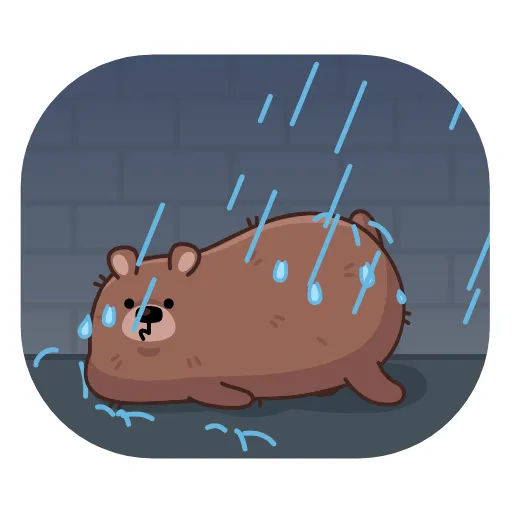 💦 Стикер «Мишка Михаил» для Telegram
