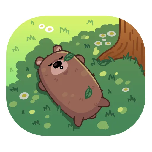 😴 Стикер «Мишка Михаил» для Telegram