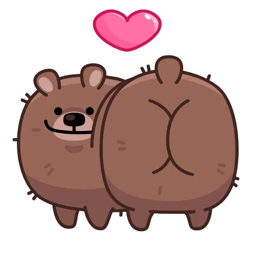🍑 Стикер «Мишка Михаил» для Telegram