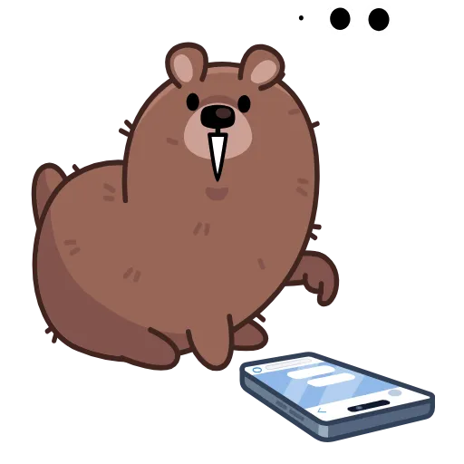 💬 Стикер «Мишка Михаил» для Telegram