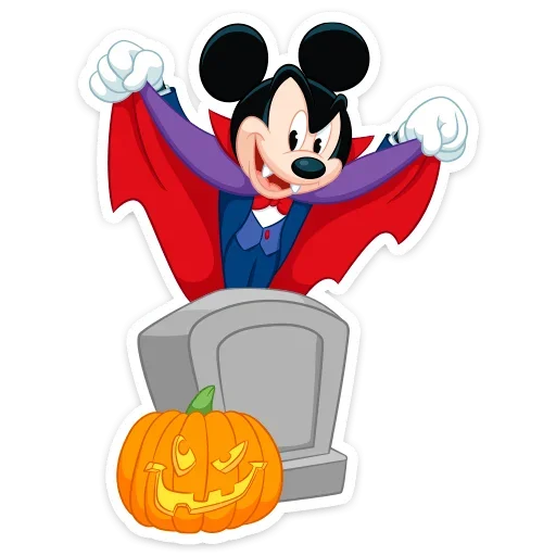 🎃 Стикер «Вампир Микки» для Telegram