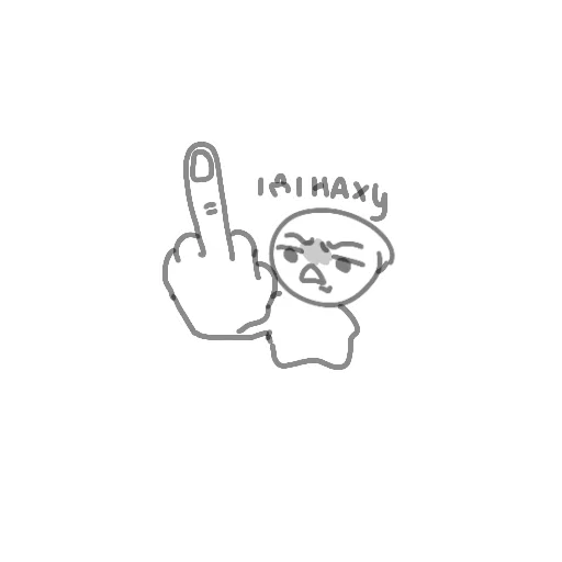 🖕 Стикер «мікробик» для Telegram
