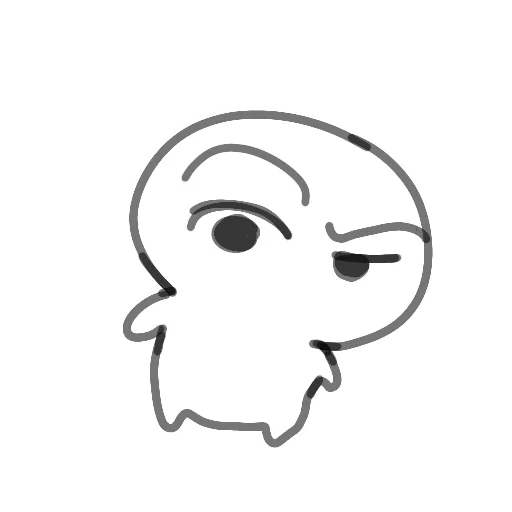🤨 Стикер «мікробик» для Telegram