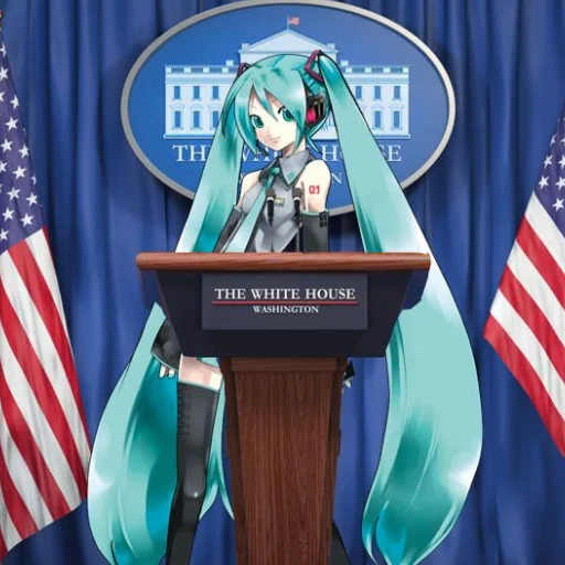 🇺🇸 Стикер «mikudayo» для Telegram
