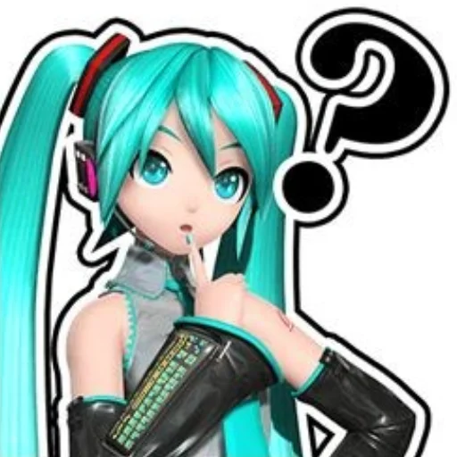 🤔 Стикер «mikudayo» для Telegram