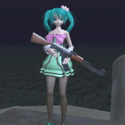 ☺️ Стикер «mikudayo» для Telegram