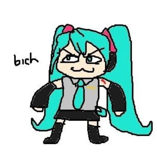 😛 Стикер «mikudayo» для Telegram