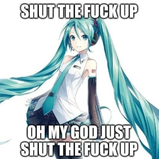 🤬 Стикер «mikudayo» для Telegram