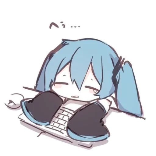 😵 Стикер «mikudayo» для Telegram
