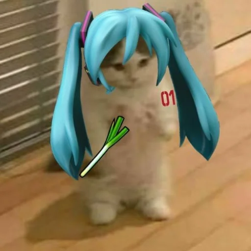 🐱 Стикер «mikudayo» для Telegram