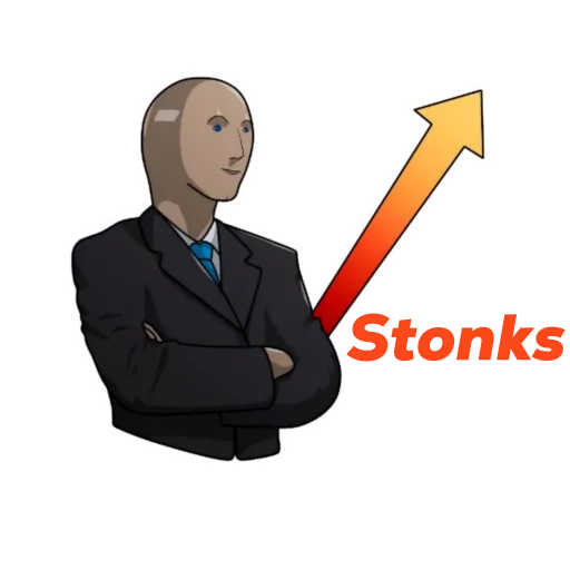 ⬆️ Стикер «Не стикеры» для Telegram