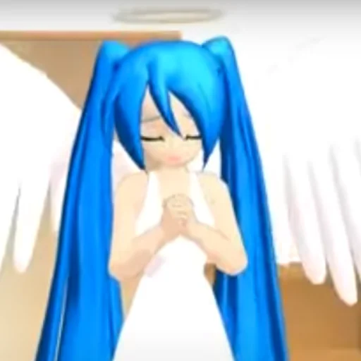 👼 Стикер «Old MMD Miku» для Telegram