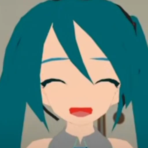 😄 Стикер «Old MMD Miku» для Telegram