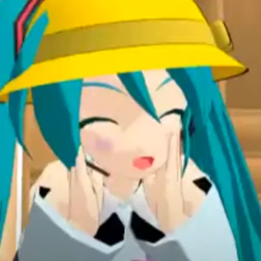 ☺️ Стикер «Old MMD Miku» для Telegram